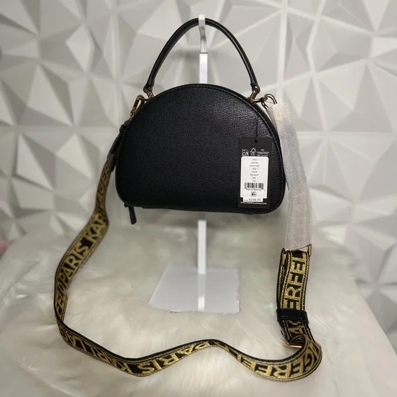😎Karl Lagerfeld Black Crossbody with Gold Accents